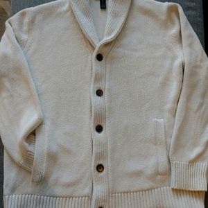 Men's Banana Republic Winter Cardigan - Cream - Size XL